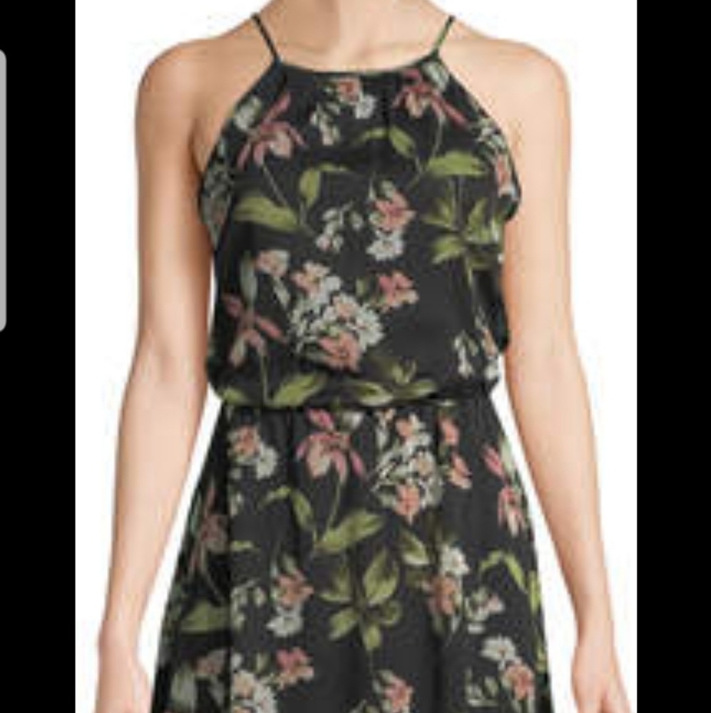 Julia Jordan Women's Black Floral Dress